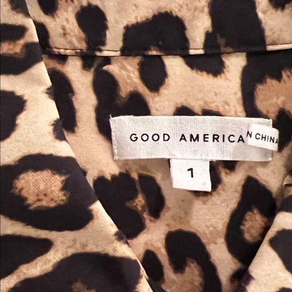 Good American Leopard Print Shirt - Picture 2 of 6